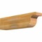 Ekena Millwork Del Monte Rough Sawn Rafter Tail, Western Red Cedar, 6"W x 8"H x 32"L RFT06X08X32DEL00RWR - alternate 1